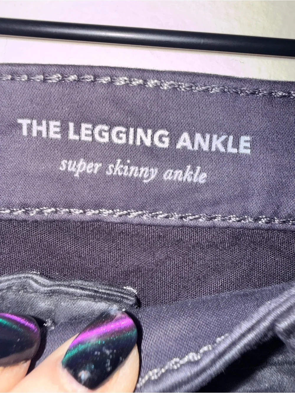 AG Adriano Goldschmied The Legging Ankle in a Leatherette Coated Finish, 30R